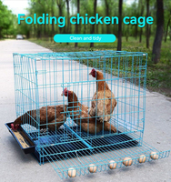 Cage d'Élevage de Volaille Professionnelle en Métal pour Poulets de Chair et Poules Pondeuses