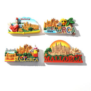Aimant de réfrigérateur créatif avec résine magnétique pour touristes Souvenir de voyage 3D stéréo espagnol Mallorca - Product Image 3