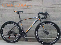 Vélo de route 700C 21 vitesses en alliage d'aluminium, vélo de course pour homme, possibilité de personnalisation OEM, frein à disque, vélo de route pour homme