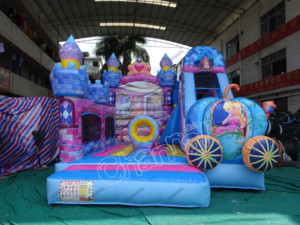 Công chúa Nhà Bị Trả Lại nhảy Combo trượt trở ngại bouncer jumper nhà bounce inflatable nhảy lâu đài Kết Hợp - Product Image 2