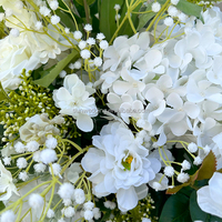 Boule de fleurs artificielles en soie Sunwedding avec roses mélangées - Couleur personnalisée pour mariage, fête des mères et Noël, décoration de la maison
