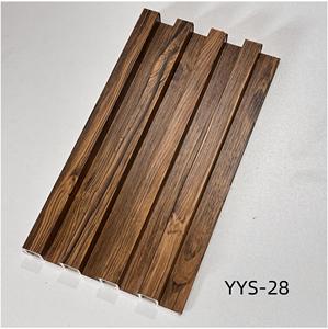 YAYUANSHI Panel de Revestimiento de Pared WPC Impermeable para Decoración Interior, Tablero Interior de PVC Acanalado - Product Image 1