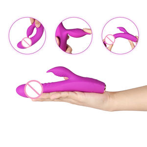 MEIPER 3-in-1 mükemmel tavşan çift taraflı dokunarak G Spot vibratörler kadınlar g-spot yapay penis stimülasyon vibratör seks oyuncakları zevk - Product Image 3