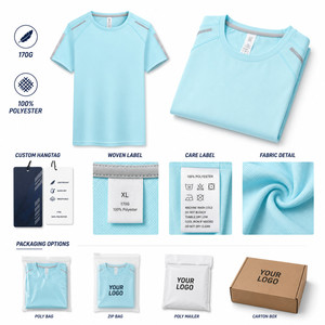 Camiseta Deportiva Personalizada con Logotipo, 100% Poliéster, Secado Rápido, 170g, Camiseta Deportiva de Alto Rendimiento para Gimnasio, Reflectante, Marca Privada - Product Image 6