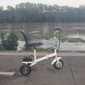 EU 500W 48V Three Wheel Brushless Electronic Folding Waterproof Mobility Scooter Removable Battery <b>Remote</b> <b>Control</b> CE Certified - Product Image 4