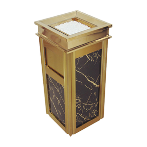 Poubelle commerciale carrée en acier inoxydable pour hôtel, zone publique, <span class=keywords><strong>restaurant</strong></span>, salle d'exposition, antirouille, grande capacité, durable - Product Image 6