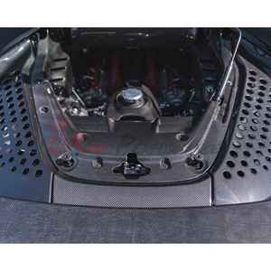 Grille de refroidissement du compartiment moteur en fibre de carbone à motif d'usine SF90 pour <span class=keywords><strong>Ferrari</strong></span> SF90 - Product Image 4