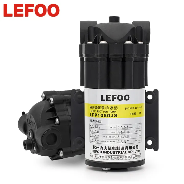 LEFOO 50G ไดอะแฟรมปั๊มน้ำขนาดเล็กบูสเตอร์ปั๊มไดอะแฟรม24 V สำหรับปั๊ม Ro Reverse Osmosis