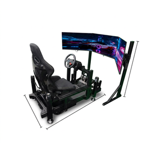 Cockpit de voiture de course en aluminium pour parc d'aventure commercial intérieur, simulateur de conduite à mouvement 3 DOF - Product Image 1