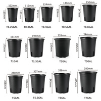 Pots de fleurs en PP biodégradables légers et durables, blancs, grand format, pour jardin extérieur, avec trous de drainage, contrôle des racines, respirants, vente chaude