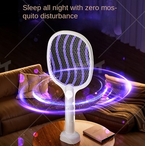 Nuevo Matamosquitos Eléctrico 2 en 1 <span class=keywords><strong>de</strong></span> Plástico con Diseño <span class=keywords><strong>de</strong></span> Seguridad <span class=keywords><strong>de</strong></span> 5 Capas, <span class=keywords><strong>Luz</strong></span> para Atraer Mosquitos, Descarga Eléctrica, Ecológico y con Batería <span class=keywords><strong>de</strong></span> Larga Duración - Product Image 2