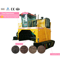 Machine de compostage de type chenillé WINWORK avec moteur pour le traitement des résidus de biogaz et des déchets solides, haute productivité, certifiée ISO CE