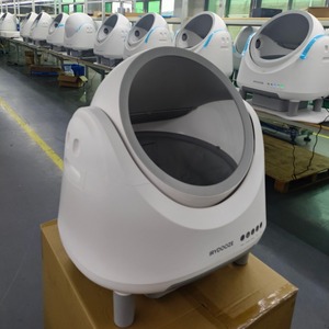 Litière automatique pour chat KittyBOT Premium en gros, design grain de bois, facile à nettoyer, contrô<span class=keywords><strong>le</strong></span> des odeurs, grande capacité, faible hauteur - Product Image 4