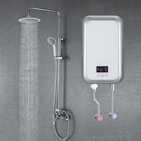 Pemanas Air Listrik Tanpa Tangki 220V 10000W Kontrol Sentuh Pengaturan Suhu Tanpa Tingkat Keluaran Air Stabil untuk Rumah Tangga dan Garasi