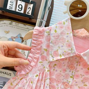 Nouvelle collection Sweety Summer, tenues florales pour enfants, chemise sans manches et <span class=keywords><strong>short</strong></span> bouffant, ensemble de vêtements pour filles princesse 2 pièces - Product Image 4