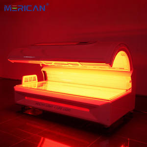 मेरिकन अनुकूलित वाणिज्यिक डेस्कटॉप फिजियोथेरेपी मशीन पूरे शरीर लाल प्रकाश चिकित्सा 660nm 850nm - Product Image 1
