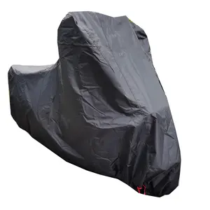 Black 300 D Oxford Motorcycle Cover For Outdoor Waterproof and Rain-proof Dust-proof Dirt-proof Anti-UV