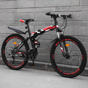 Bicicleta de montaña de aleación de magnesio/bicicleta plegable MTB barata 26 pulgadas/OEM 26 ''bicicleta de montaña ciclos plegables de suspensión completa para hombres - Product Image 3