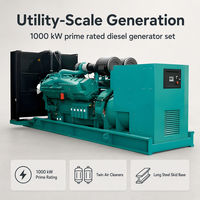   Groupe électrogène diesel C1400D5 1000 kW, 16 cylindres, alimentation de secours industrielle