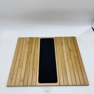 Plateau de canapé en bambou naturel pliable, plateau d'accoudoir antidérapant portable pour boissons, collations, télécommande, ordinateur portable - Product Image 3