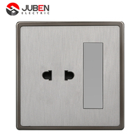 Prises et interrupteurs Câblage rapide allemand électrique Panneau de verre Ac Power Eu Socket Wall