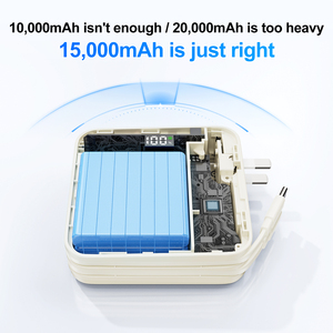 Roiskin พาวเวอร์แบงค์ PD แบบพกพา ความจุ 15000mAh 45W USB <span class=keywords><strong>C</strong></span> ชาร์จเร็ว รองรับการใช้งานกับ <span class=keywords><strong>iPhone</strong></span> 16 15 14 13 12 - Product Image 4