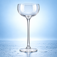 Verres ultra-fins en cristal de 150 ml, transparents, à long pied, incassables, modernes, minimalistes, vente en gros à prix abordable pour fêtes et mariages
