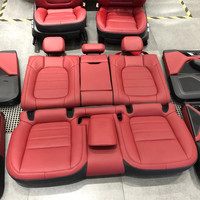 Ensemble complet de housses de siège en cuir de luxe, couleurs, motifs et logos personnalisés pour Cayenne 957 958 9Y0 Panamera 970 971 Macan 911