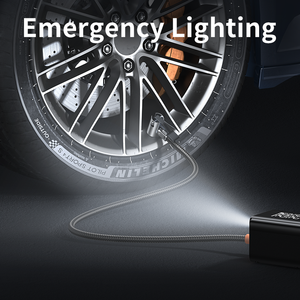 Compresor de Aire Digital Portátil Multifunción Inalámbrico con <span class=keywords><strong>Bomba</strong></span> de Aire de 150 Psi, Inflador de Neumáticos ABS, Arrancador de Coches de 6000 mAh - Product Image 3