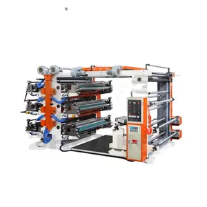 Second Hand 6 8 Color Roll To Roll Paper Bag Sheet Fed Flexo Italian Printing Press Machine Camera For Paper Bags