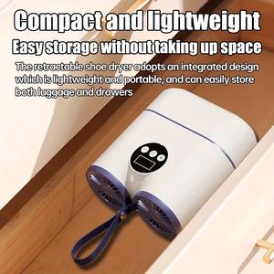 Secador de Zapatos Portátil con Temporizador, Deshumidificador Eléctrico para Dormitorio, Calentador de Pies con Cordón, Secado Rápido - Product Image 4