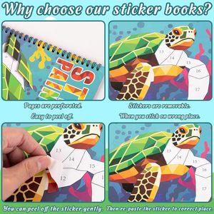 <span class=keywords><strong>Livre</strong></span> d'autocollants de puzzle personnalisé pour enfants de 3 à 6 ans, <span class=keywords><strong>livre</strong></span> d'activités cognitives sur les nombres et l'alphabet, jouet éducatif de dessin - Product Image 2