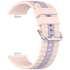 Correa de Silicona de 2 Tonos de Repuesto para Reloj Huawei Watch Fit 3/ Fit 4/ Fit 4 Pro/ Fit 5/ Fit 5 Pro, Disponible en Fábrica al por Mayor - Product Image 4