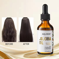 Minyak Jojoba Organik Murni 100% (Biji) Cold Pressed, Pelembap Anti-Kerut untuk Perawatan Kulit & Rambut, Menghilangkan Lingkaran Hitam