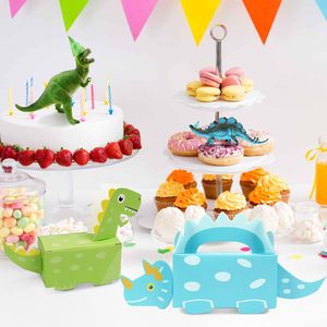Caja de Dulces con Forma de Dinosaurio para Fiestas de Cumpleaños y Baby Showers, Laminación Brillante y Mate, Grabado en Relieve, para Uso Alimentario - Product Image 4