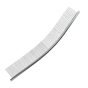 Peigne à puces en acier inoxydable pour animaux de compagnie, accessoire de toilettage, vente en gros, - Product Image 1