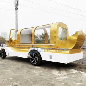 Factory Customized Vintage Black Coffin Carriage Horse Wagon Antique Electric Buggy Electric Funeral Horse Hearse - Product Image 1