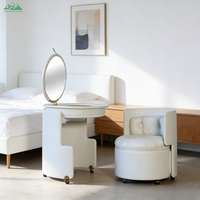 Ensemble de meubles modernes Wayon : Fauteuil en cuir, chaise de coiffeuse, pour chambre d'hôtel, salle à manger, salon
