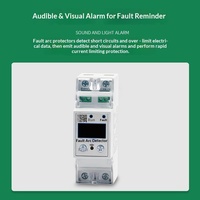 Détecteur d'arc électrique de type rail avec surveillance de tension d'arc, affichage LCD, alarme réinitialisable, communication RS485, 220V, certifié CE