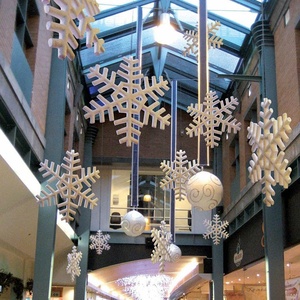 Trung tâm thương mại trang trí Giáng sinh treo lơ lửng, điêu khắc bông tuyết lớn - Product Image 2