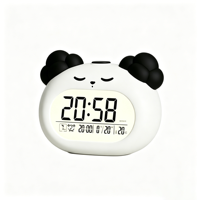 Jam Alarm Digital LCD Kartun Baru Dengan Fitur Snooze, Timer & Tampilan Suhu untuk Penggunaan di Kantor, Rumah, Sekolah, Pelajar, dan Anak-Anak