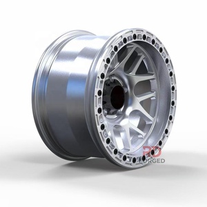 Jantes Beadlock OEM ODM <span class=keywords><strong>4x4</strong></span> roues argentées 17*<span class=keywords><strong>10</strong></span> PCD 4*100 5*114.3 pour Dodge Challenger <span class=keywords><strong>SRT</strong></span> Hellcat Jailbreak Red Eye - Product Image 1