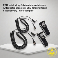 Bracelet antistatique SZELES (ajustable jusqu'à la taille XL) - Bracelet de mise à la terre ESD