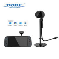 Cámara Gran Angular HD DOBE para Nintendo Switch 2 / N-S2, Cámara Web Plug and Play con Cubierta de Privacidad y Soporte Ajustable