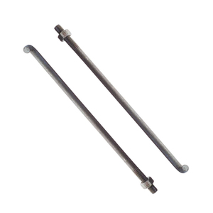 Boulon d'ancrage de fondation coudé à 90 degrés en acier au carbone de grade 4.8 8.8 pour fixation de <span class=keywords><strong>plaque</strong></span> de base de colonne structurelle en béton - Product Image 3