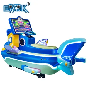 Sikke işletilen lunapark salıncağı araba oyun makinesi uçan balık Kiddie sürmek merkezi yeni çocuklar arabalar elektrikli ekran ile binmek