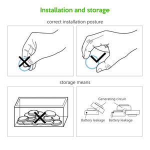 Petit pack de 5 piles bouton EBL CR 2032 3V au lithium pour AirTag et porte-clés - Product Image 6