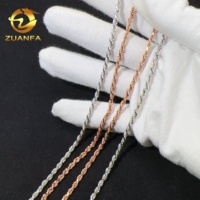 Bijoux de mode très demandés, chaîne en or plaqué 18 carats, chaîne cubaine en argent sterling 925