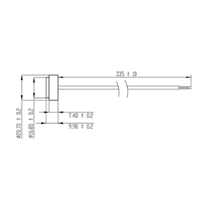 Trasduttore di Livello a Ultrasuoni SMRTE con Montaggio Fisso, Sonda <span class=keywords><strong>da</strong></span> 1 MHz per Misurazione Pressione, Evitamento Ostacoli, Contatore Acqua, Flusso Fluidi - Product Image 2