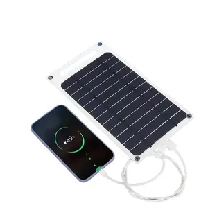 Mini painéis solares flexíveis 10 watts 20 watts 30 watts painel solar 10 W ETFE painel solar mono USB para o celular ao ar livre